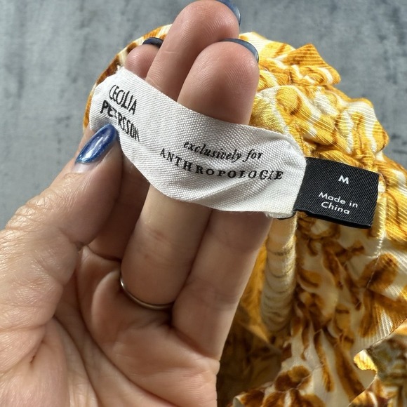 Anthropologie Cecelia Pettersson Wide Leg boho Pull On Floral Print Pants size M - Picture 3 of 7